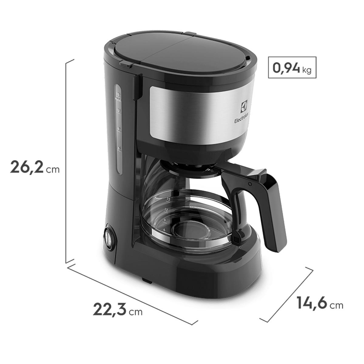 Cafetera Electrica Electrolux Ecm10 600ml Acero Inoxidable